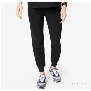 Zamora Black Jogger Figs scrub pants